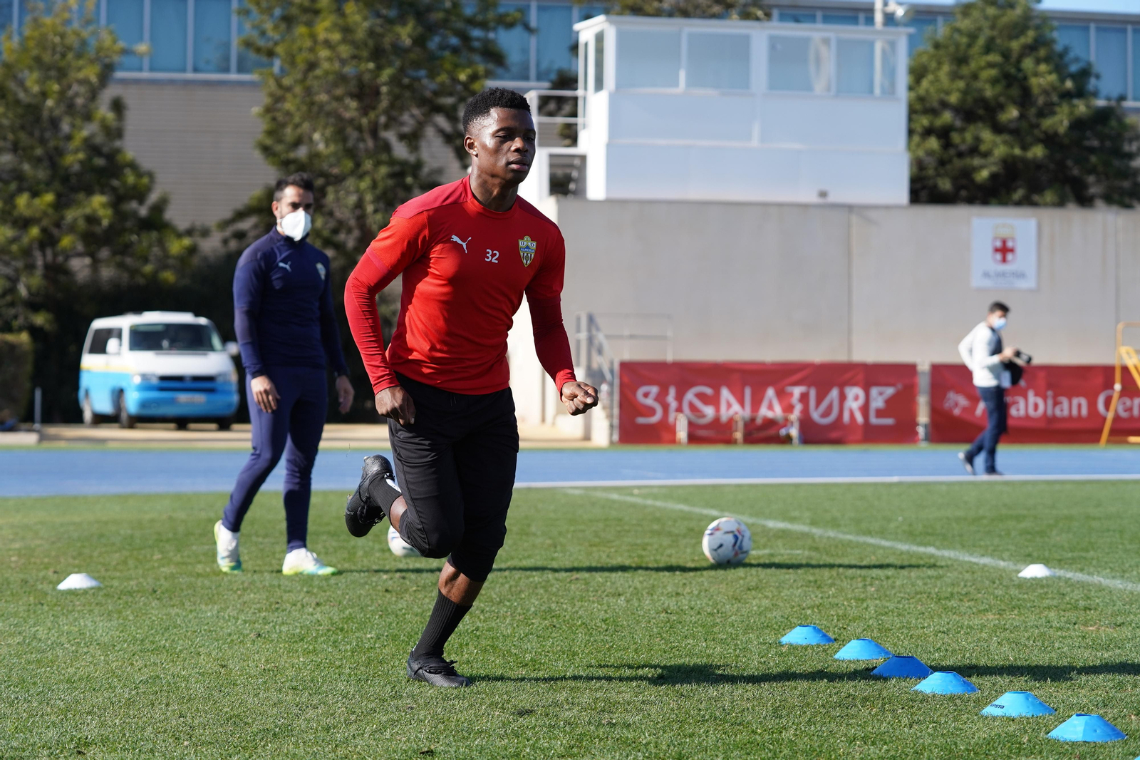 Entrenamiento del Almería, jueves 21
