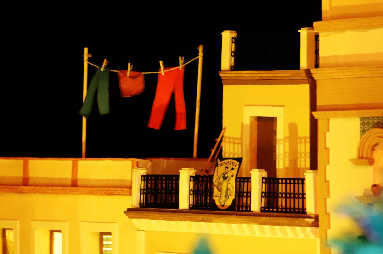 Belén del Ayuntamiento de Huelva basado en la antigua Plaza de las Monjas