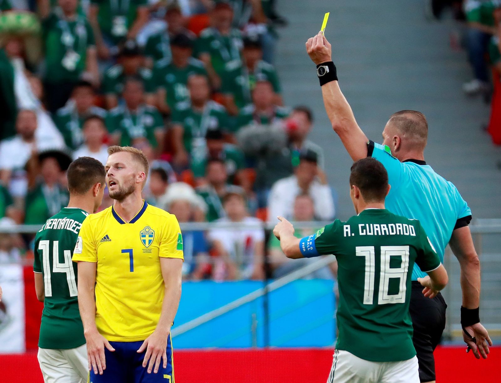 Las imágenes del México-Suecia