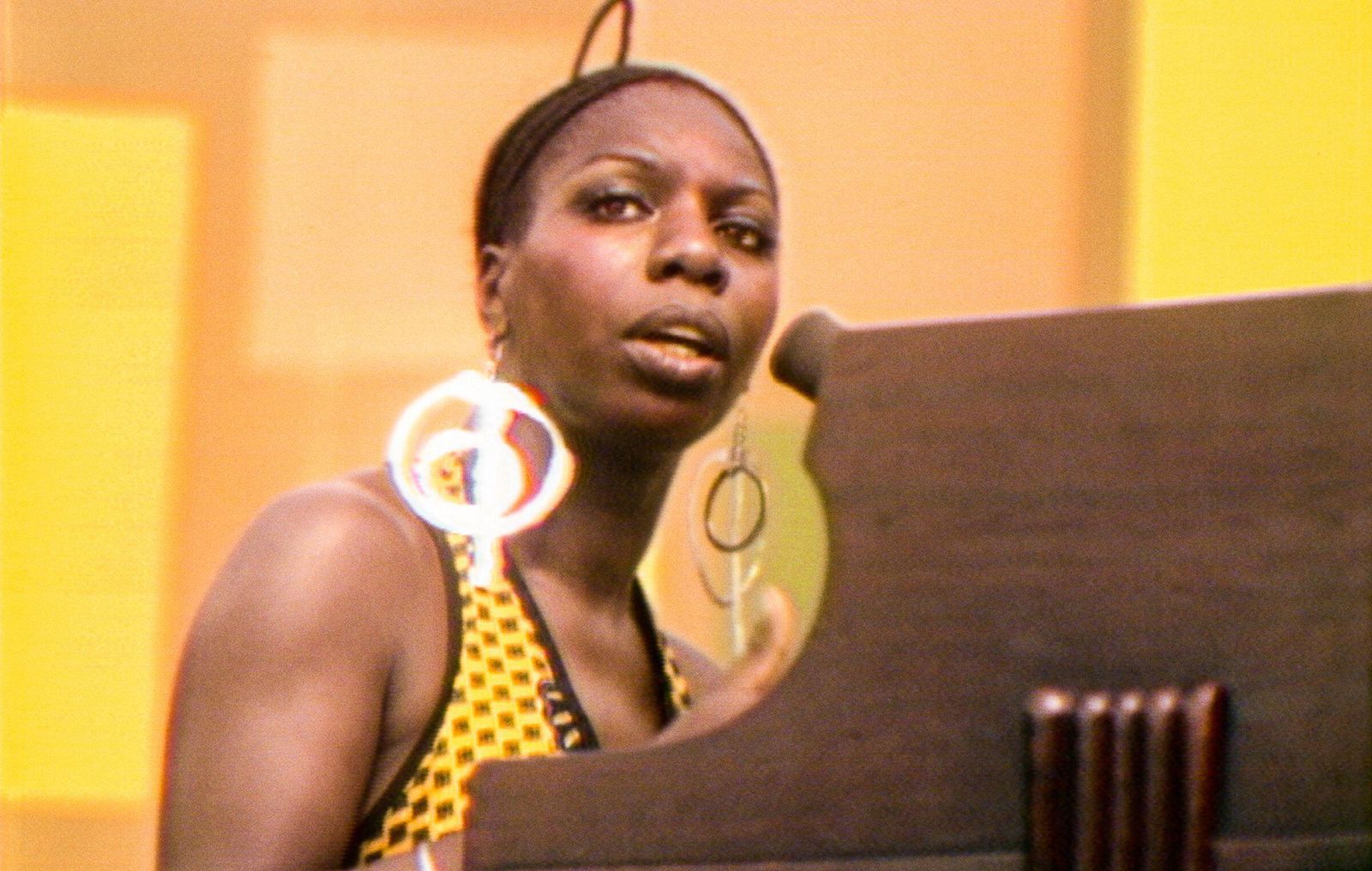 Nina Simone en un momento de su actuación en el Harlem Cultural Festival de 1969.