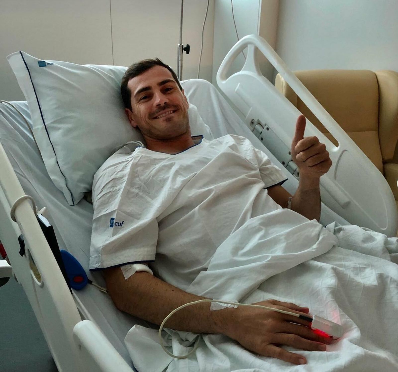 Iker Casillas, ingresado tras sufrir un infarto en un entrenamiento