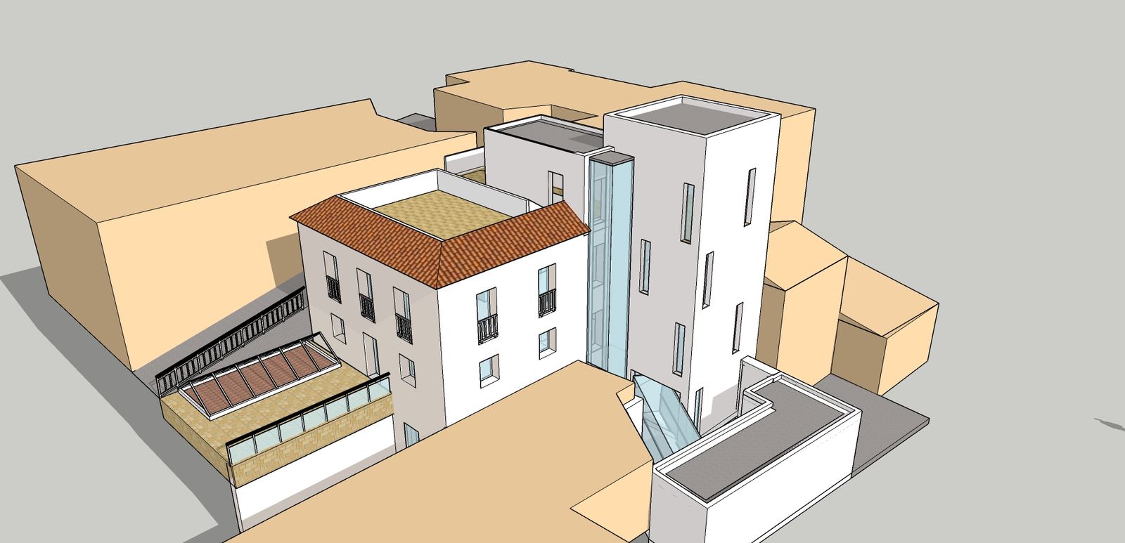 Infografía del futuro Museo de la Pasa de la Axarquía, en Almáchar.