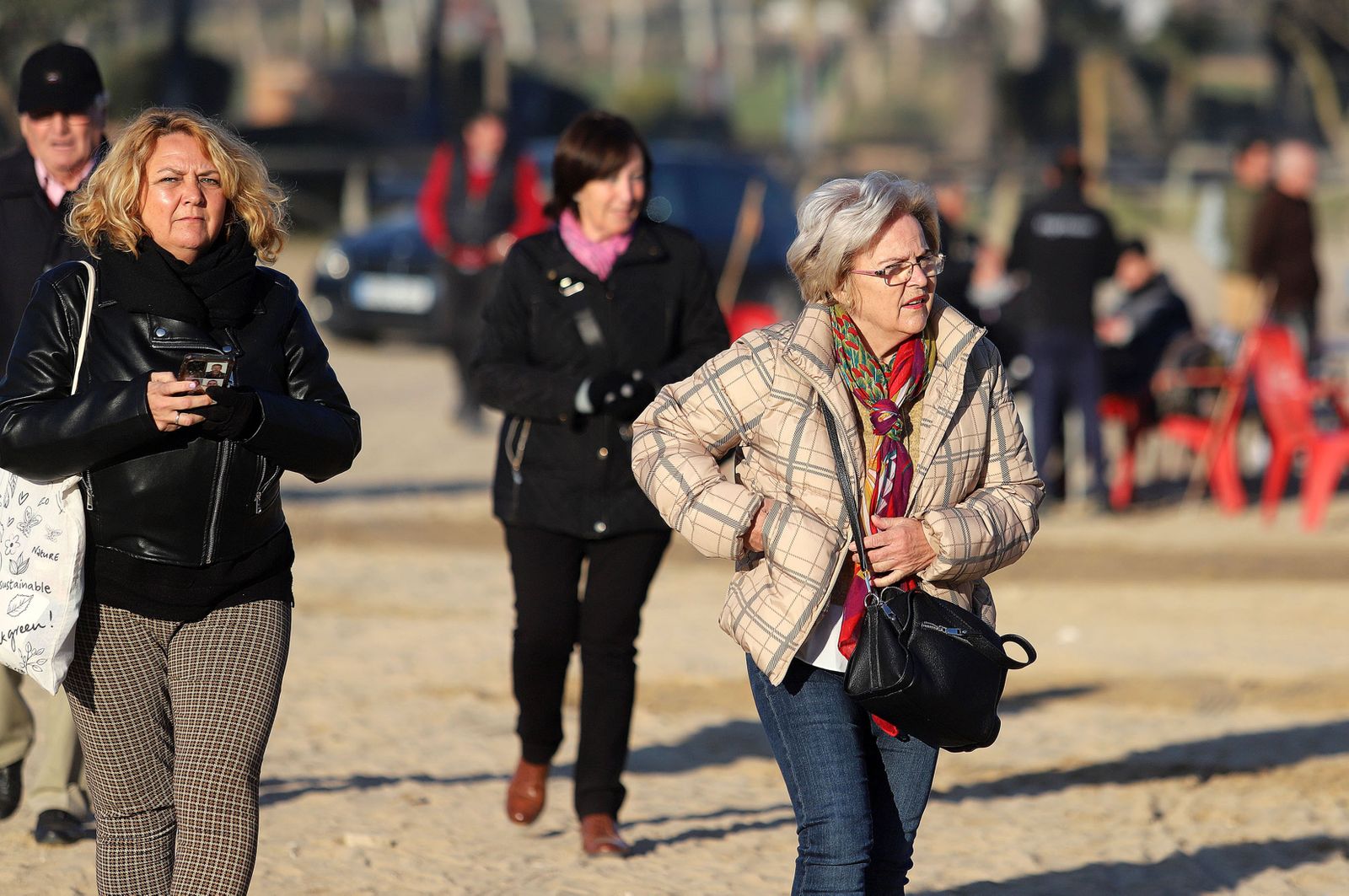 Imágenes del ambiente en la aldea del Rocío para celebrar la Candelaria