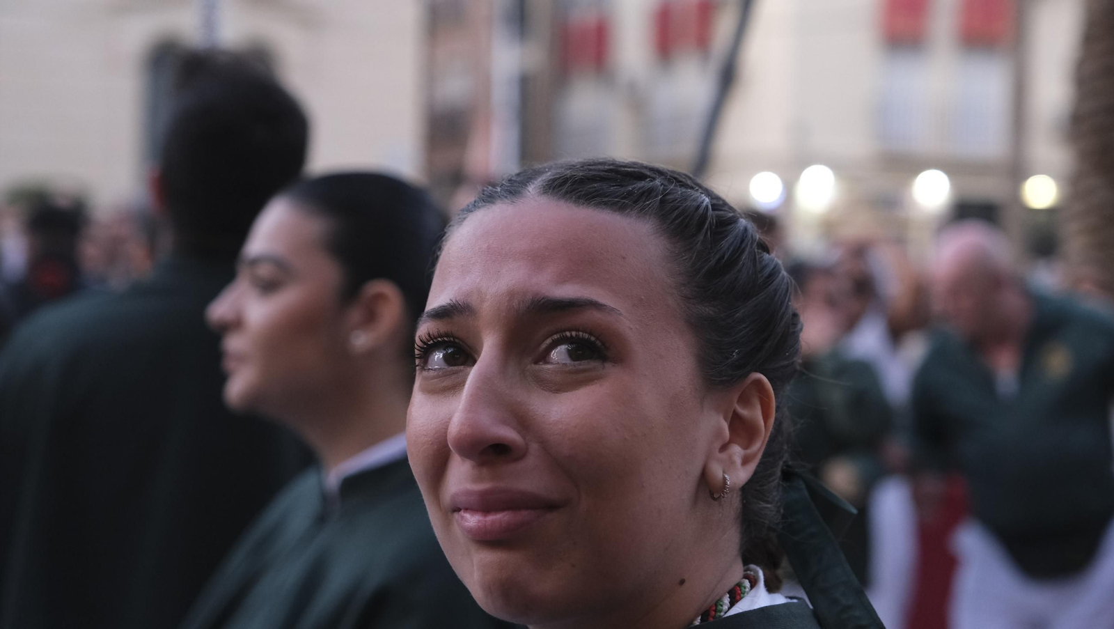Estudiantes en la Semana Santa de Almería 2025