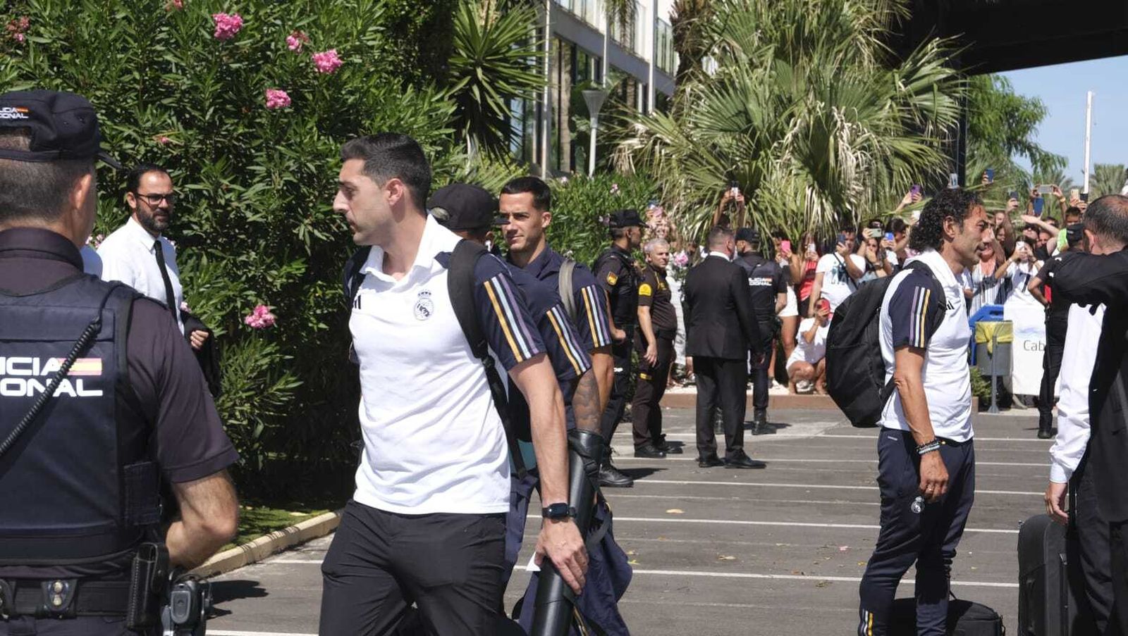 La llegada del Real Madrid a Almería en imágenes