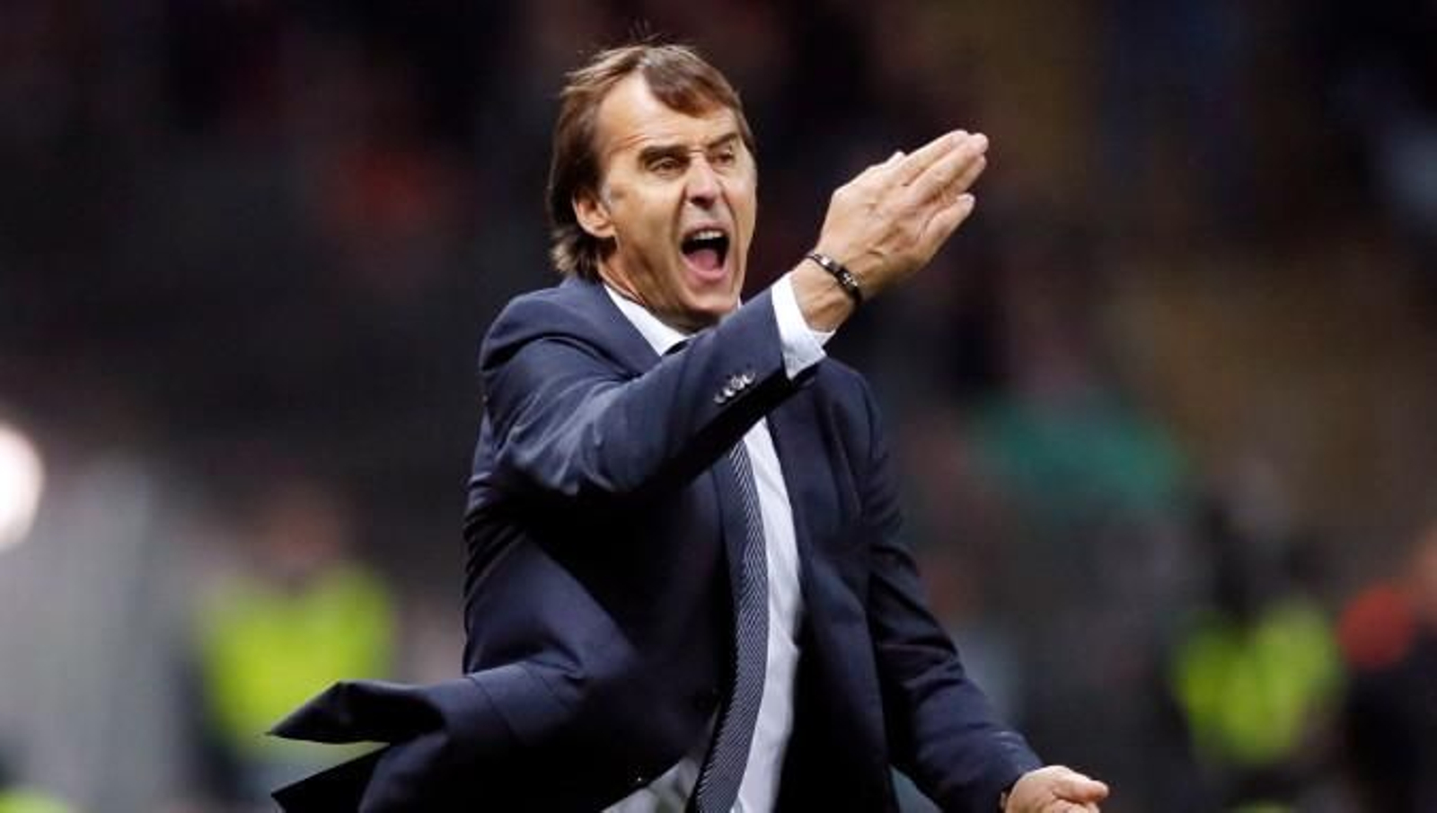 Lopetegui, enfadado en un partido con el Real Madrid.