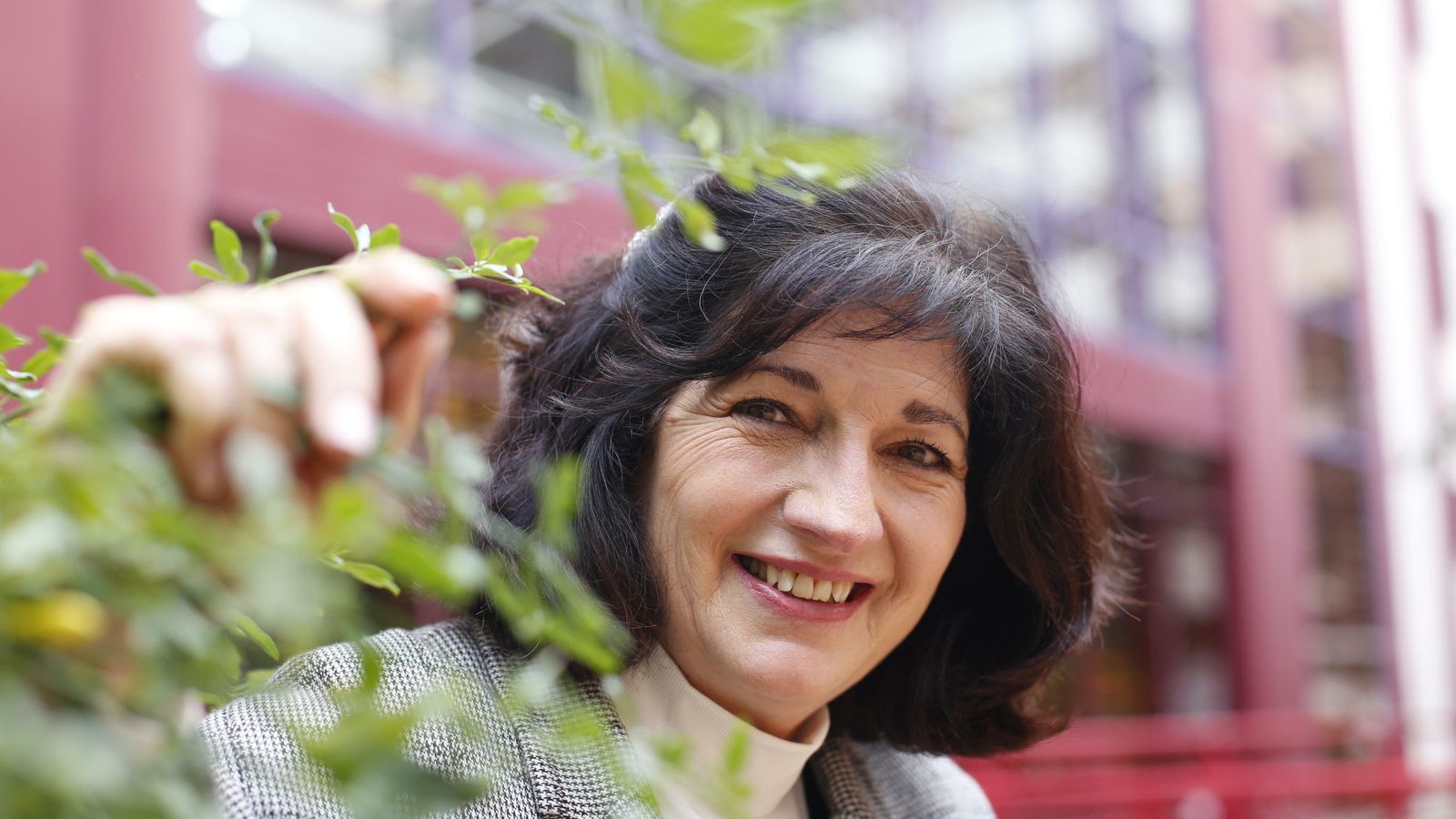 Pilar González, senadora de Adelante Andalucía, antes de la entrevista.
