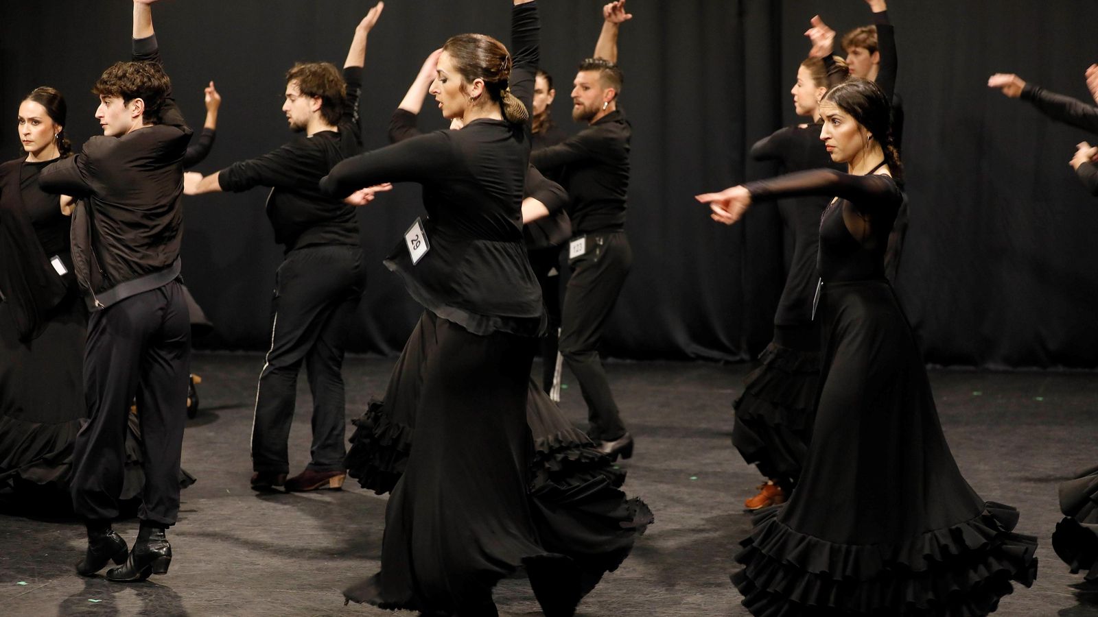 Una de las pruebas de las audiciones.