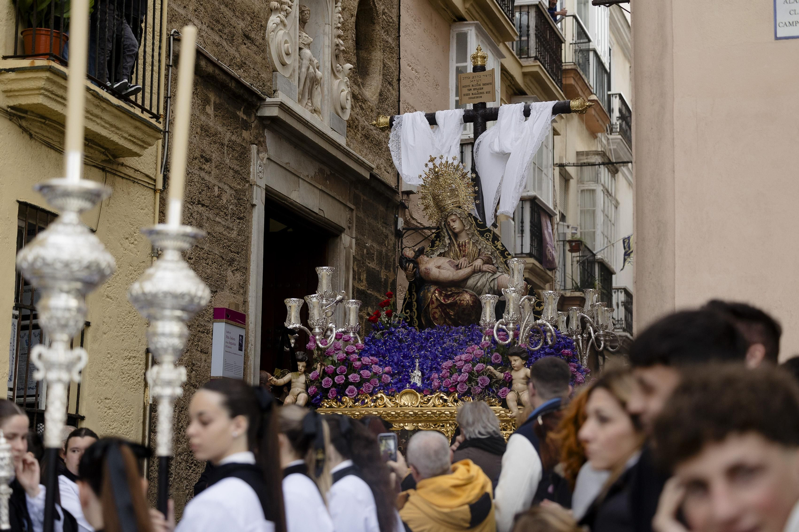 Las imágenes de la cofradía del Caminito este Miércoles Santo en la Semana Santa de Cádiz de 2024