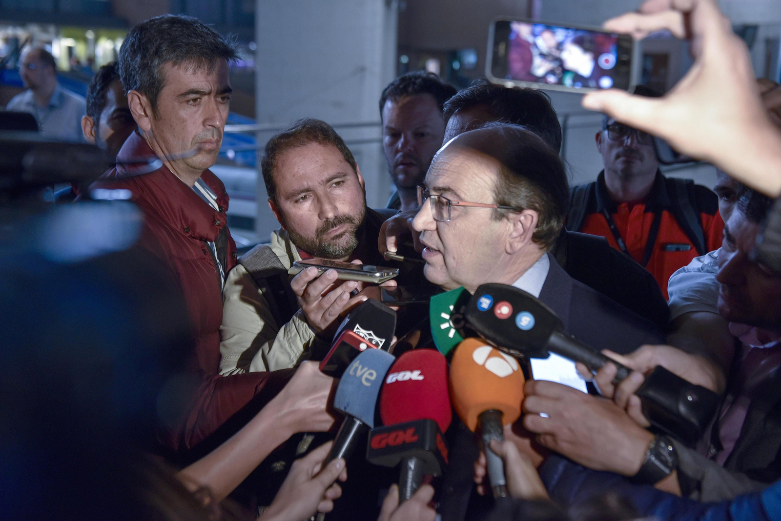 Las imágenes de la llegada del Sevilla