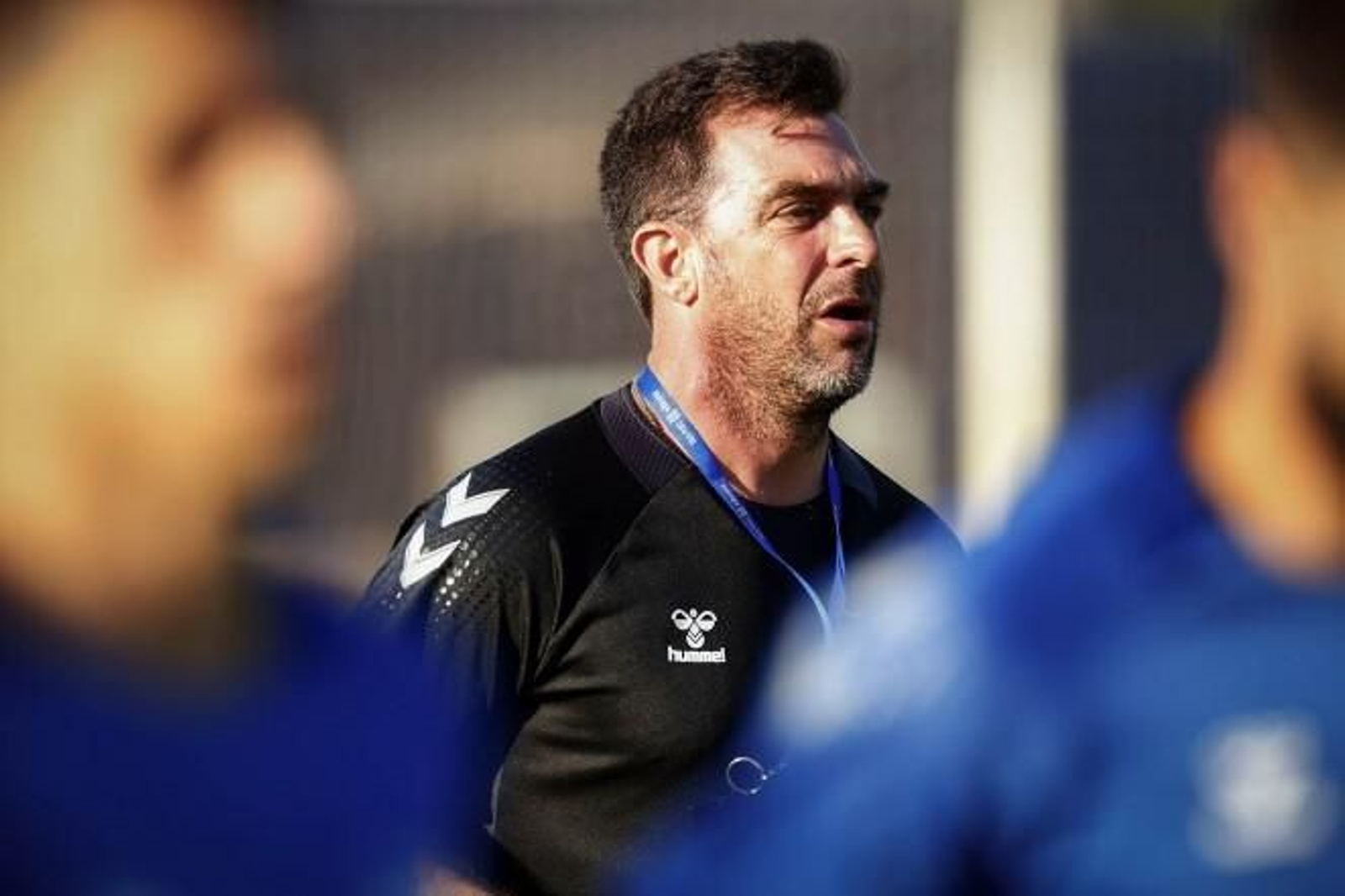 Pablo Guede, en un entrenamiento.