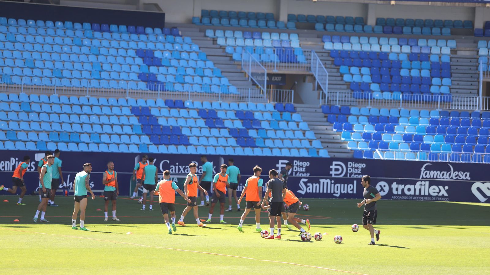 Las fotos del último entrenamiento del Málaga de la temporada