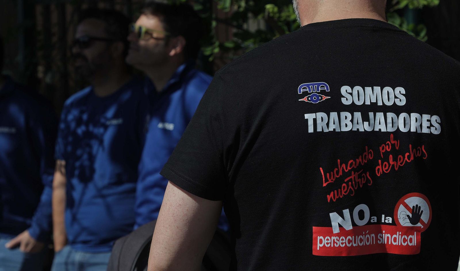 Fotos de la manifestación de apoyo a los siete sindicalistas de ATA y CGT por la huelga de Acerinox