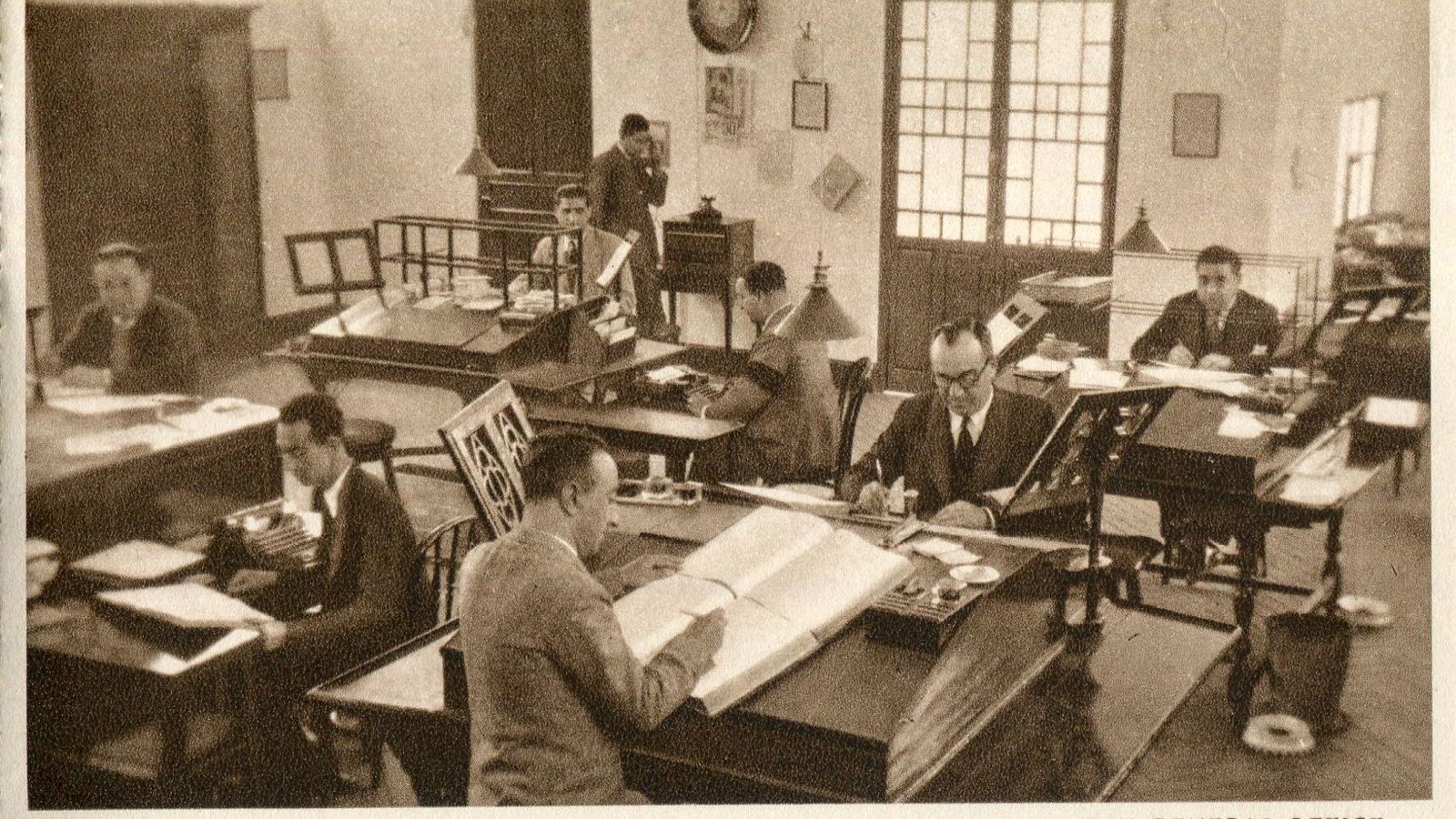 Escritorio de las bodegas Manuel Guerrero.