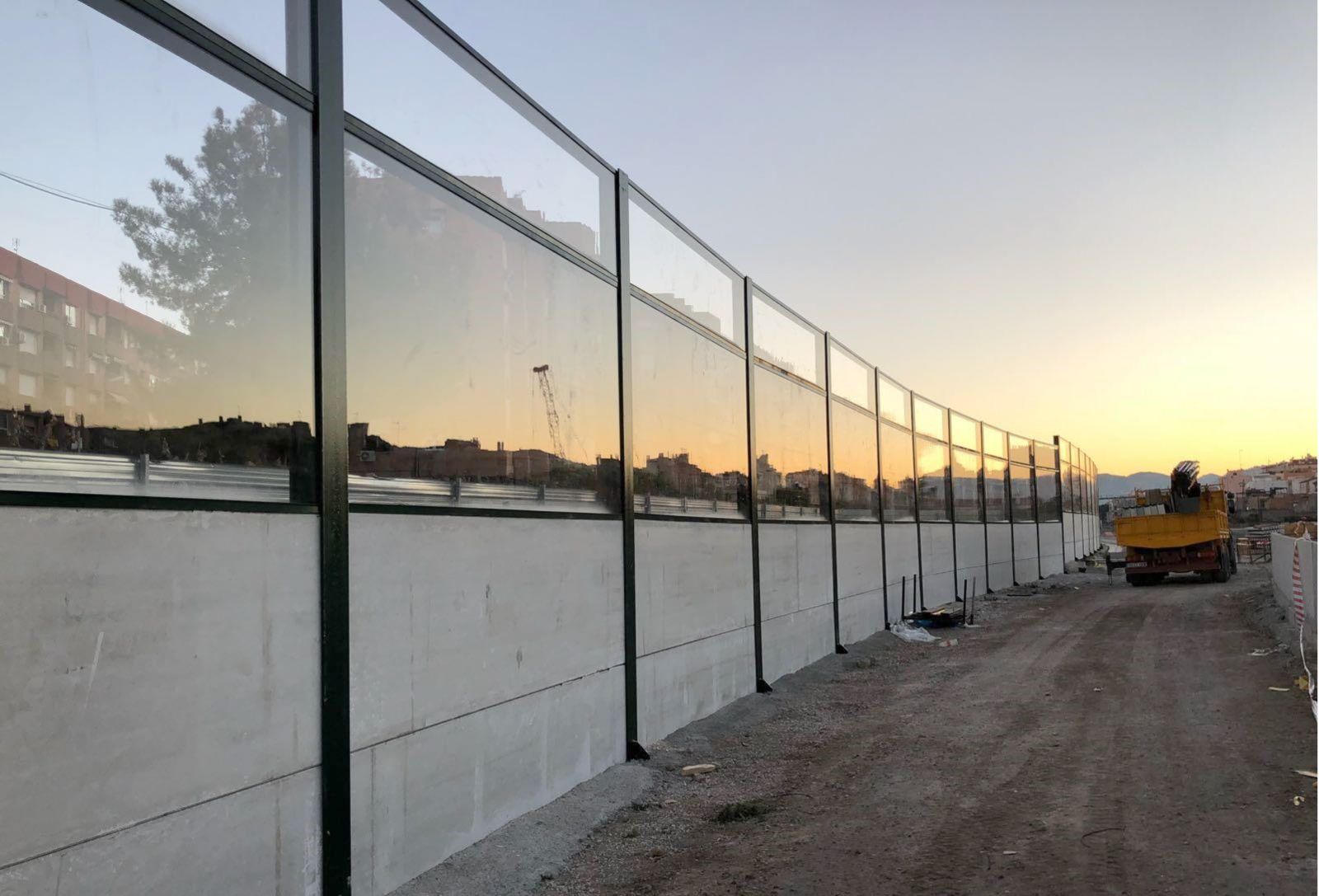 Una de las pantallas de protección elegidas por Adif para sus actuaciones.