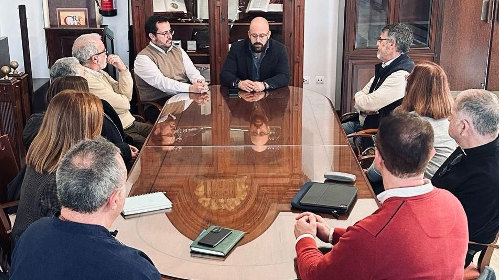 Reunión del alcalde con los colegios concertados de la ciudad.