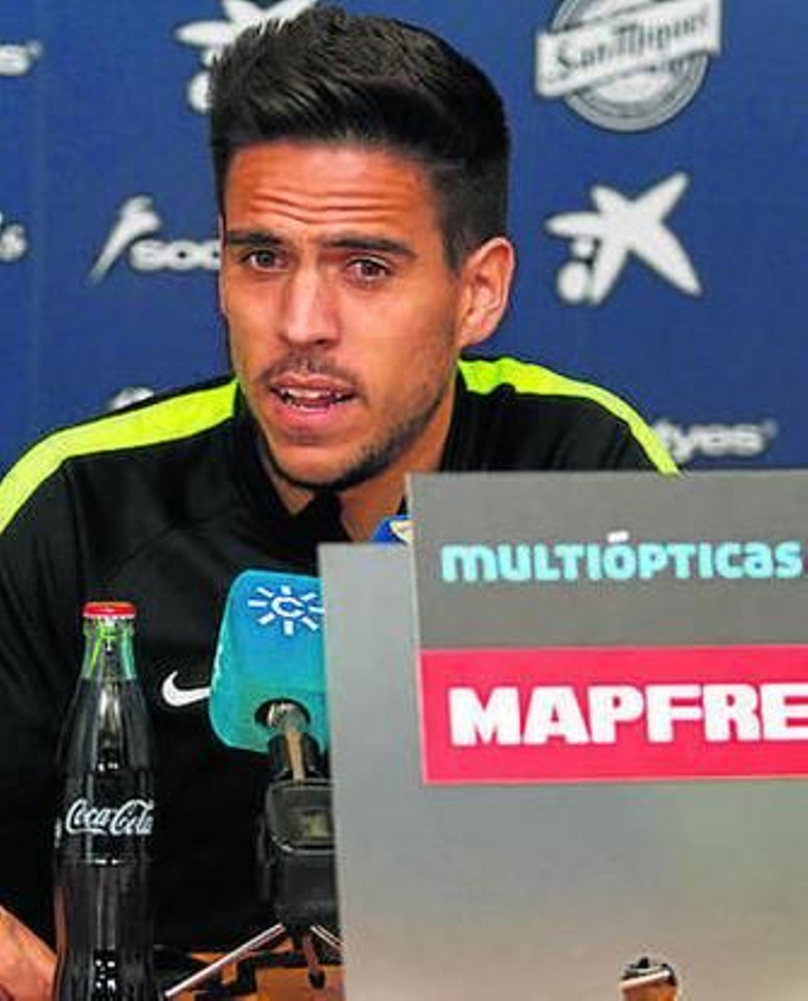 Recio, ayer, en la sala de prensa.