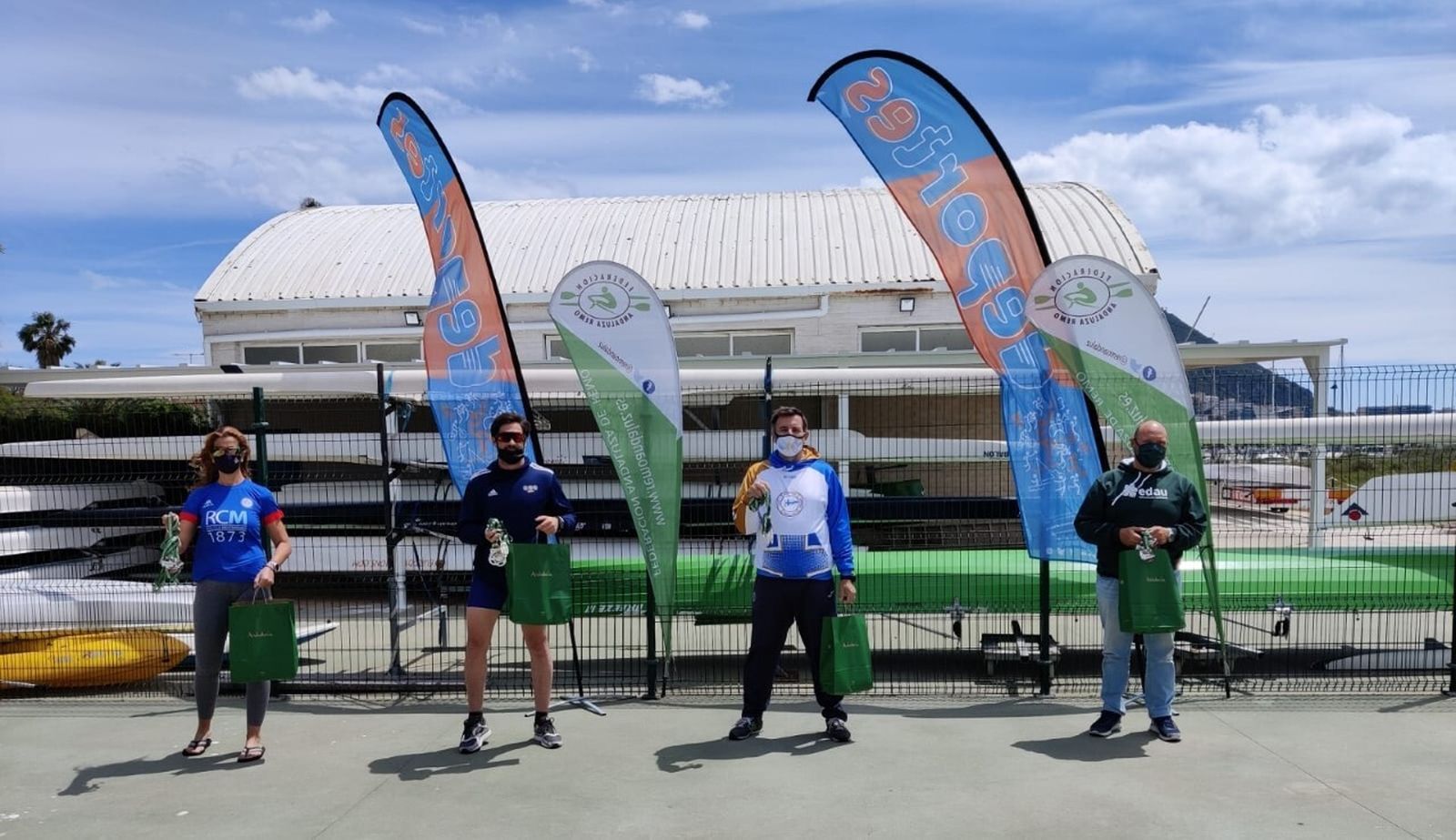 Entrega de trofeos en la Liga Andaluza.
