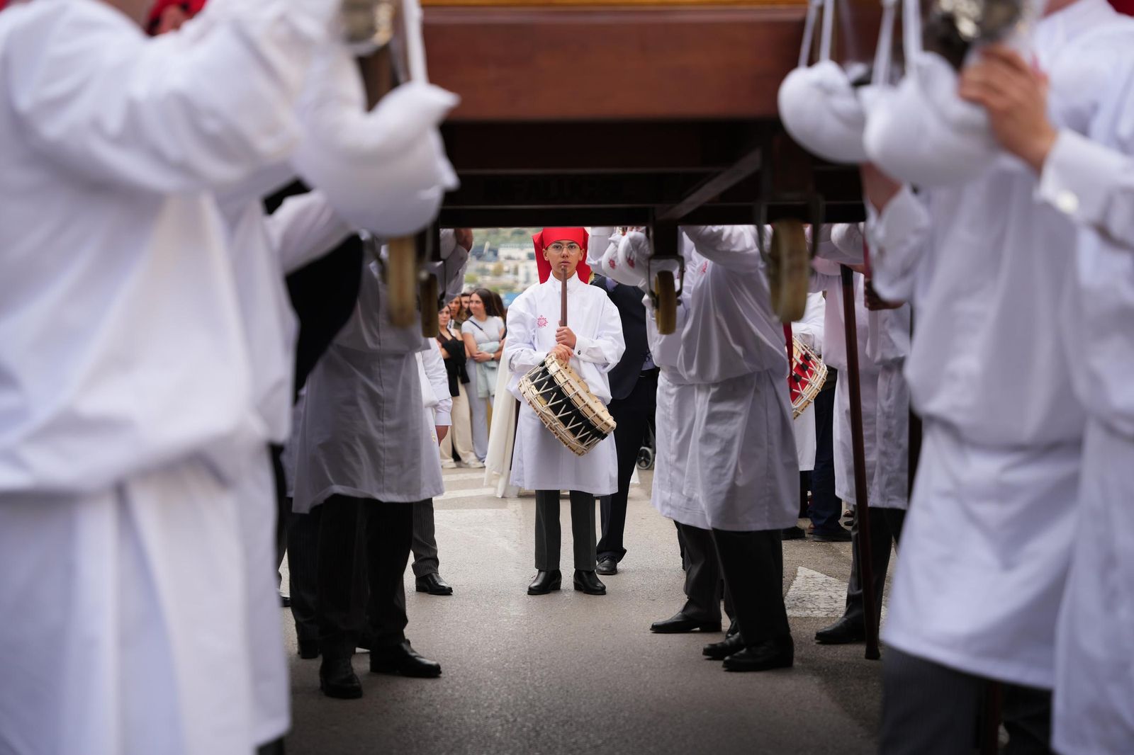 La procesión de Pasión en el Lunes Santo de Lucena
