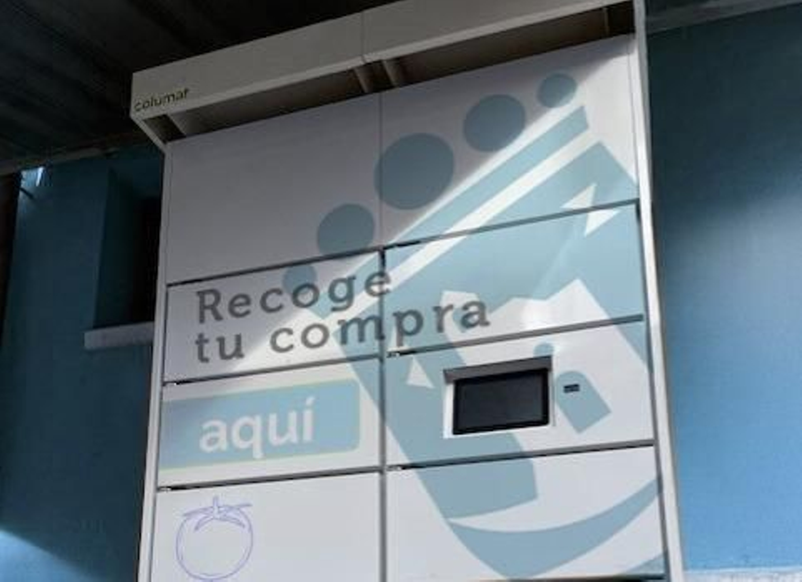 Una de las taquillas inteligentes.