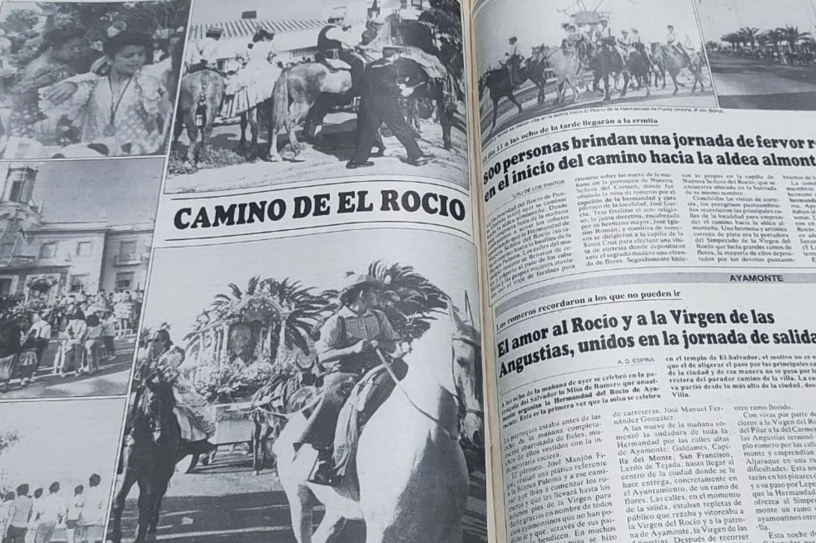 Así fue la salida de las hermandades de Huelva al Rocío el 10 de mayo de 1989
