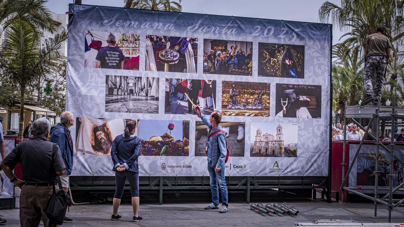 Las imágenes de cómo se prepara la ciudad de Cádiz para la Semana Santa 2025