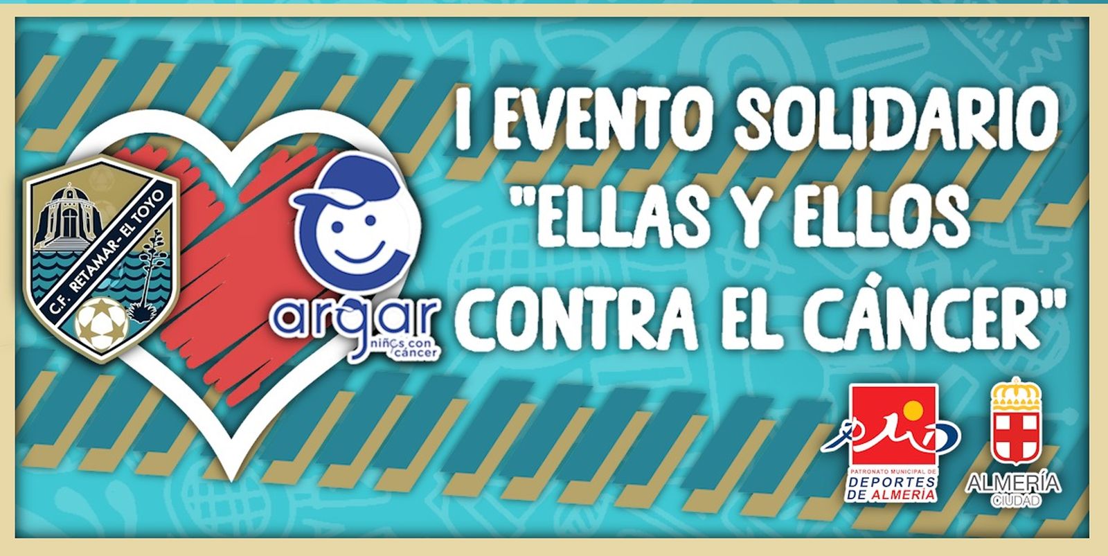 Cartel del evento solidario que organizará el club de la barriada almeriense el domingo 15 de febrero.