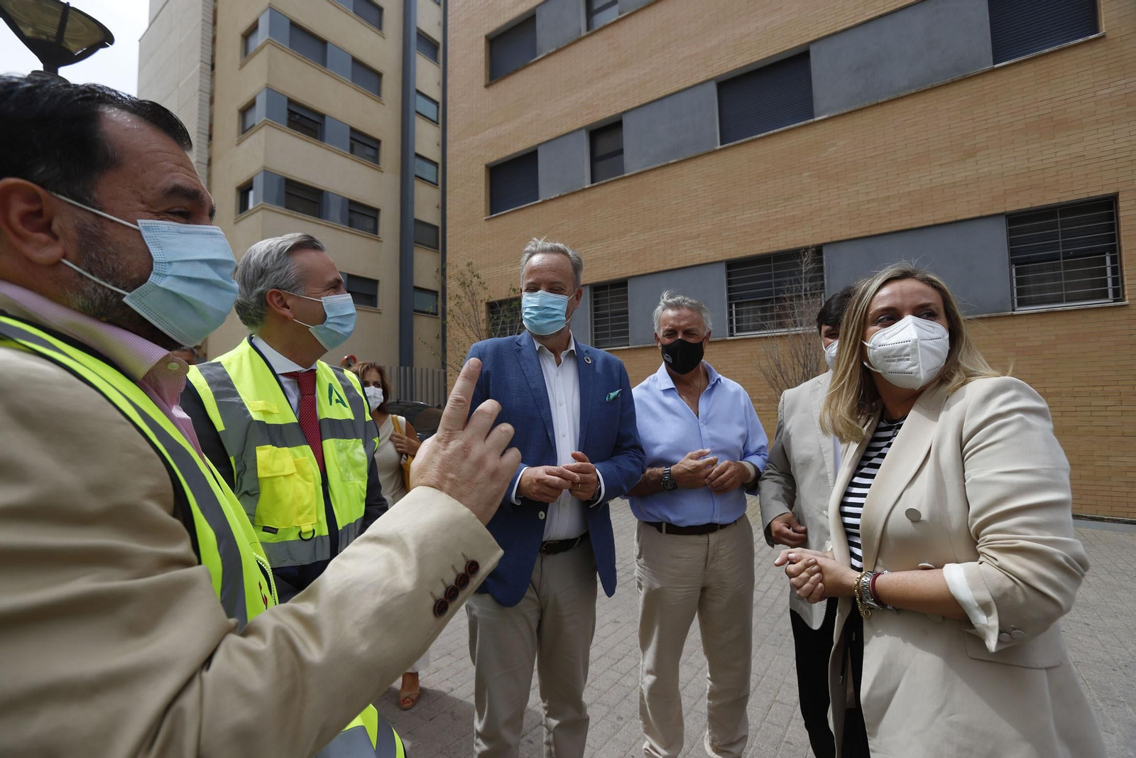 Imágenes del inicio de las obras de construcción de 48 viviendas protegidas en Huelva