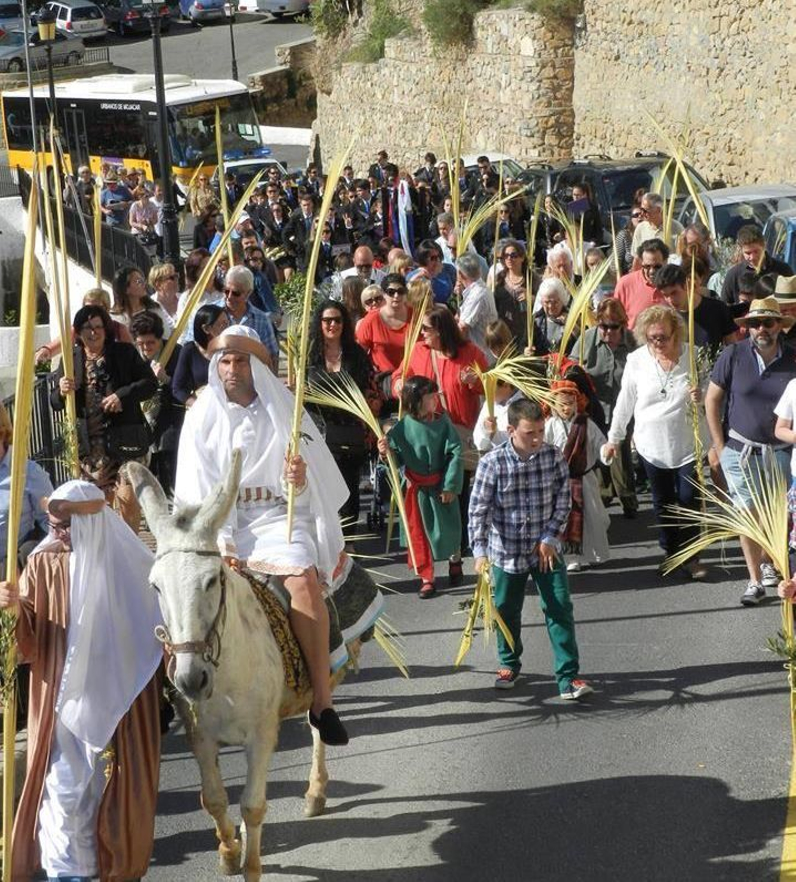 Procesión del Domingo de Ramos en Mojácar. Procesión del Domingo de Ramos en Mojácar.