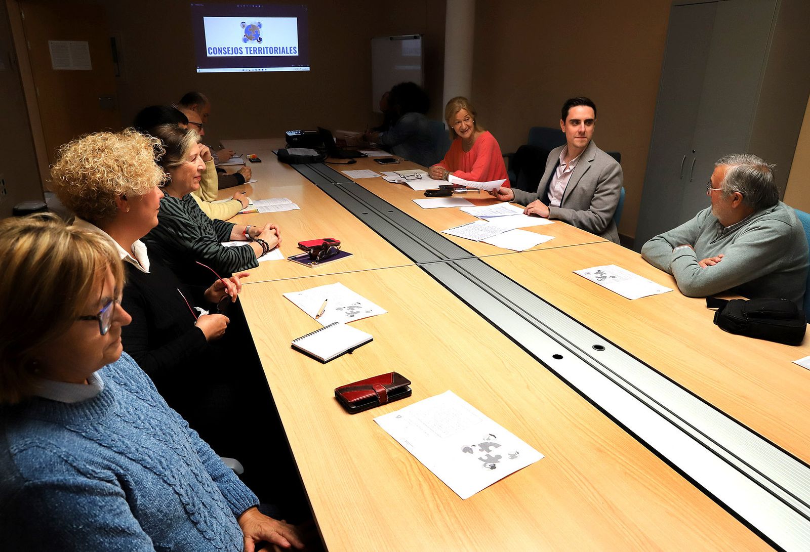 Una imagen de una reunión de los consejos territoriales.