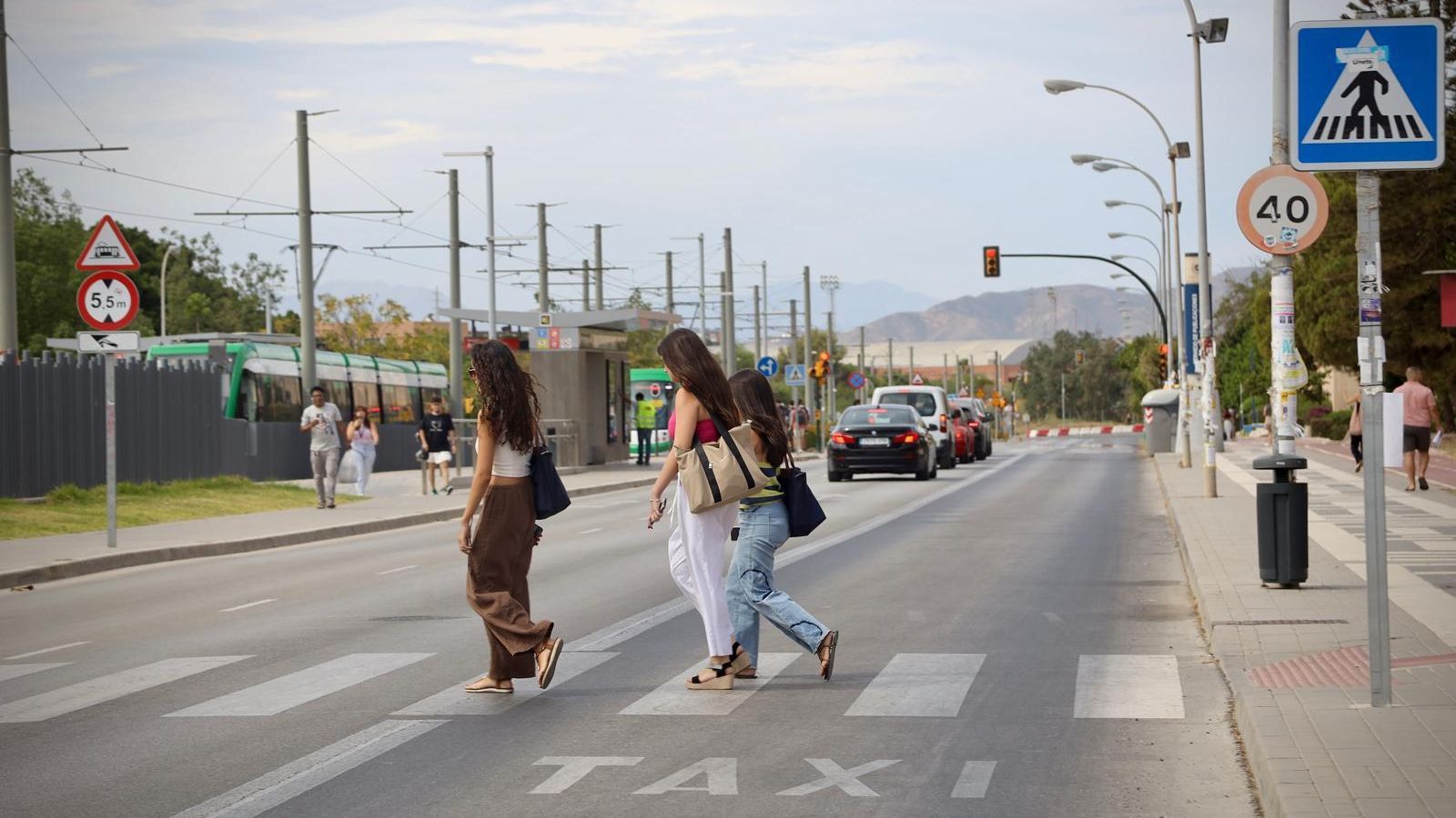 Otra foto del primer día de clase para los universitarios malagueños.