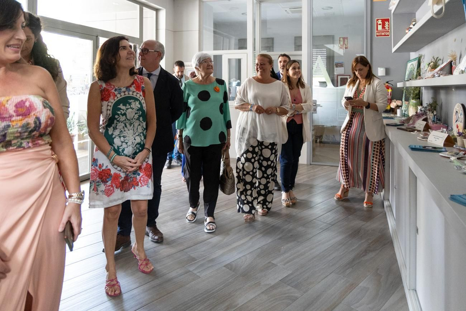 Visita de la consejera a las instalaciones de Aprompsi