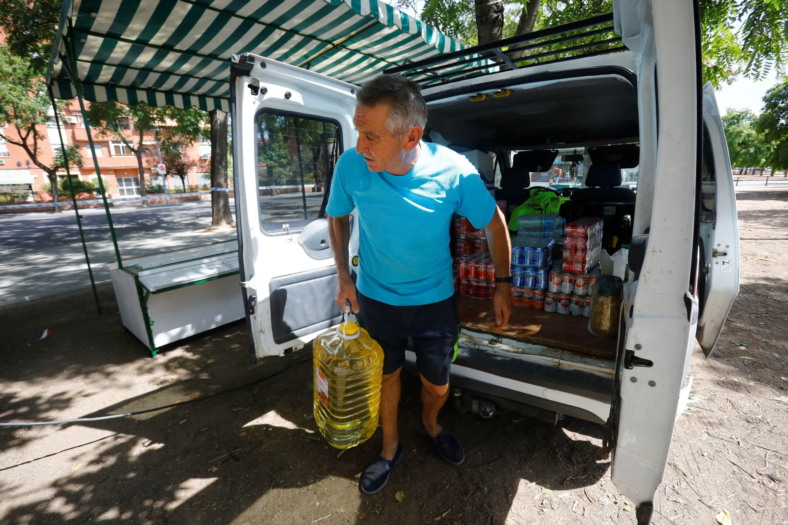 El montaje de la Velá de la Fuensanta, en imágenes