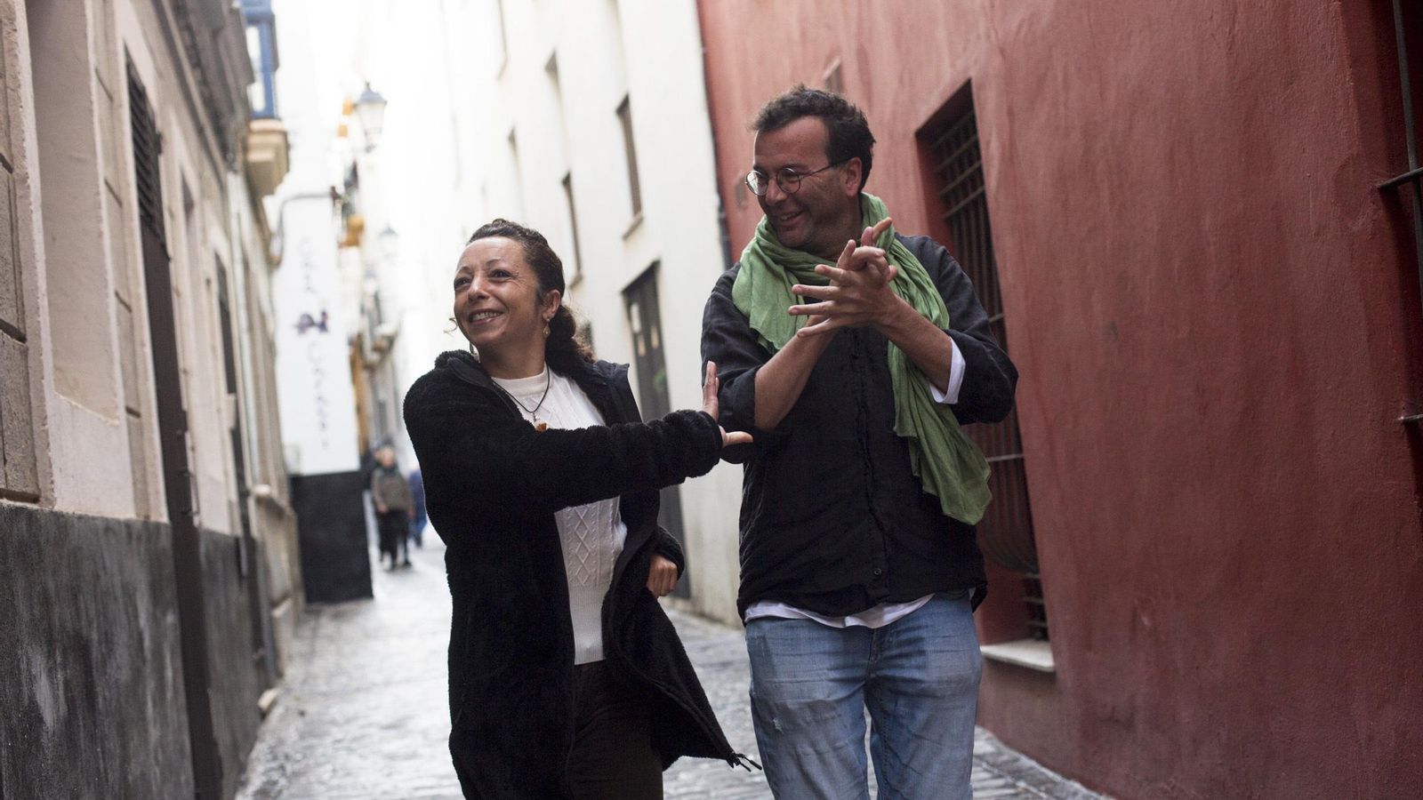 La bailaora Rosario Toledo y el músico Javier Galiana.