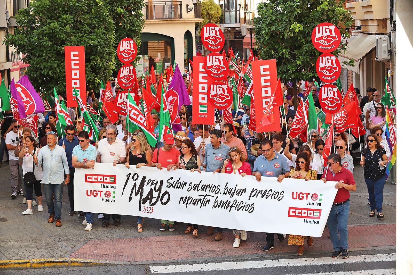 Imágenes de la Manifestación por el Día del Trabajador 2023 en Huelva
