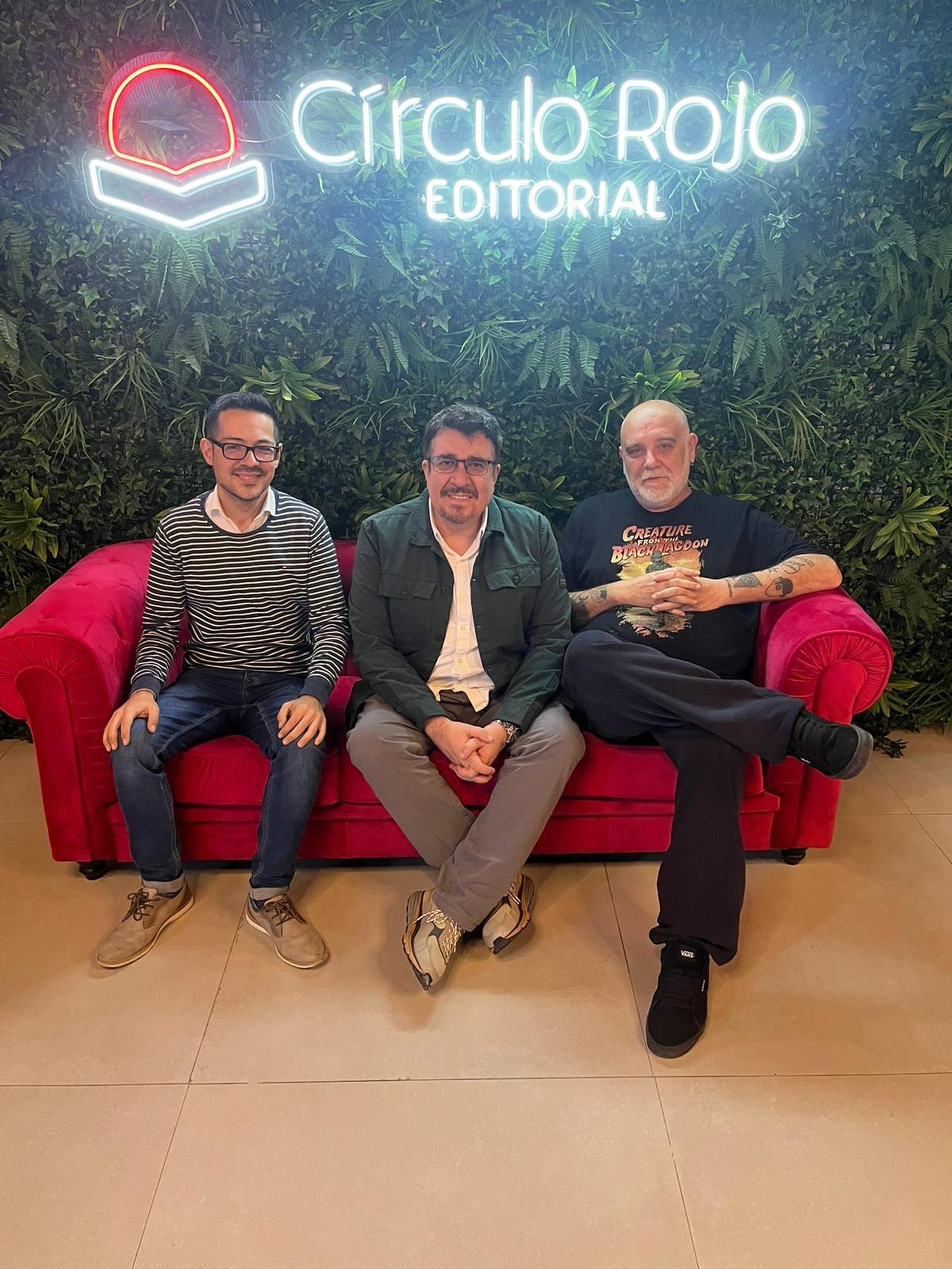 Alberto Cerezuela, Santi Camacho y Óscar Fábrega.