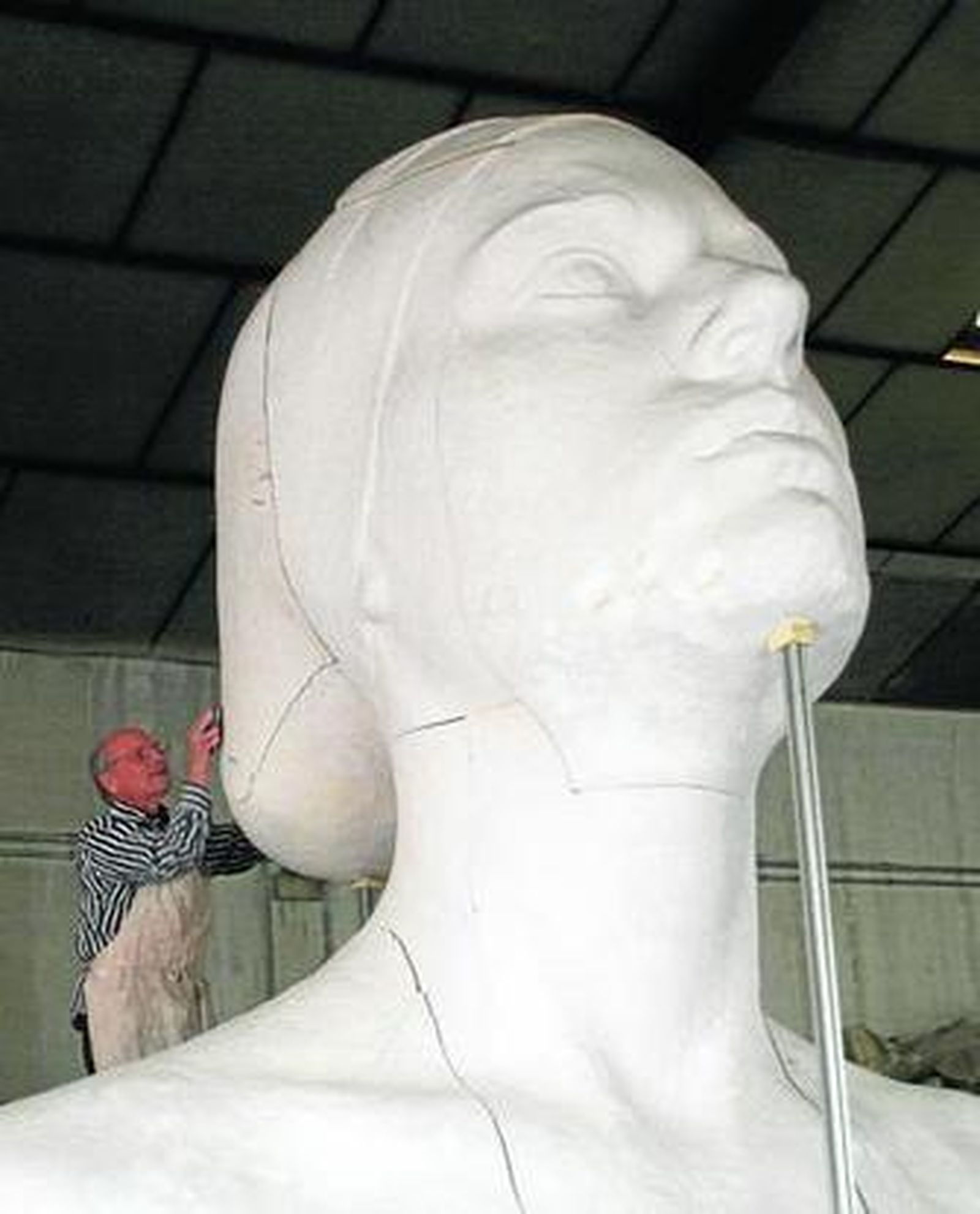 Antonio López durante el proceso de ejecución.