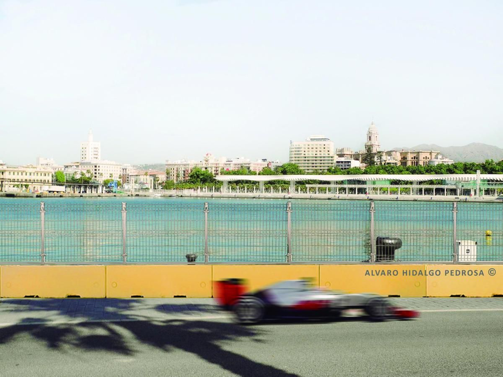 Simulación de una carrera de Fórmula 1 en Málaga.