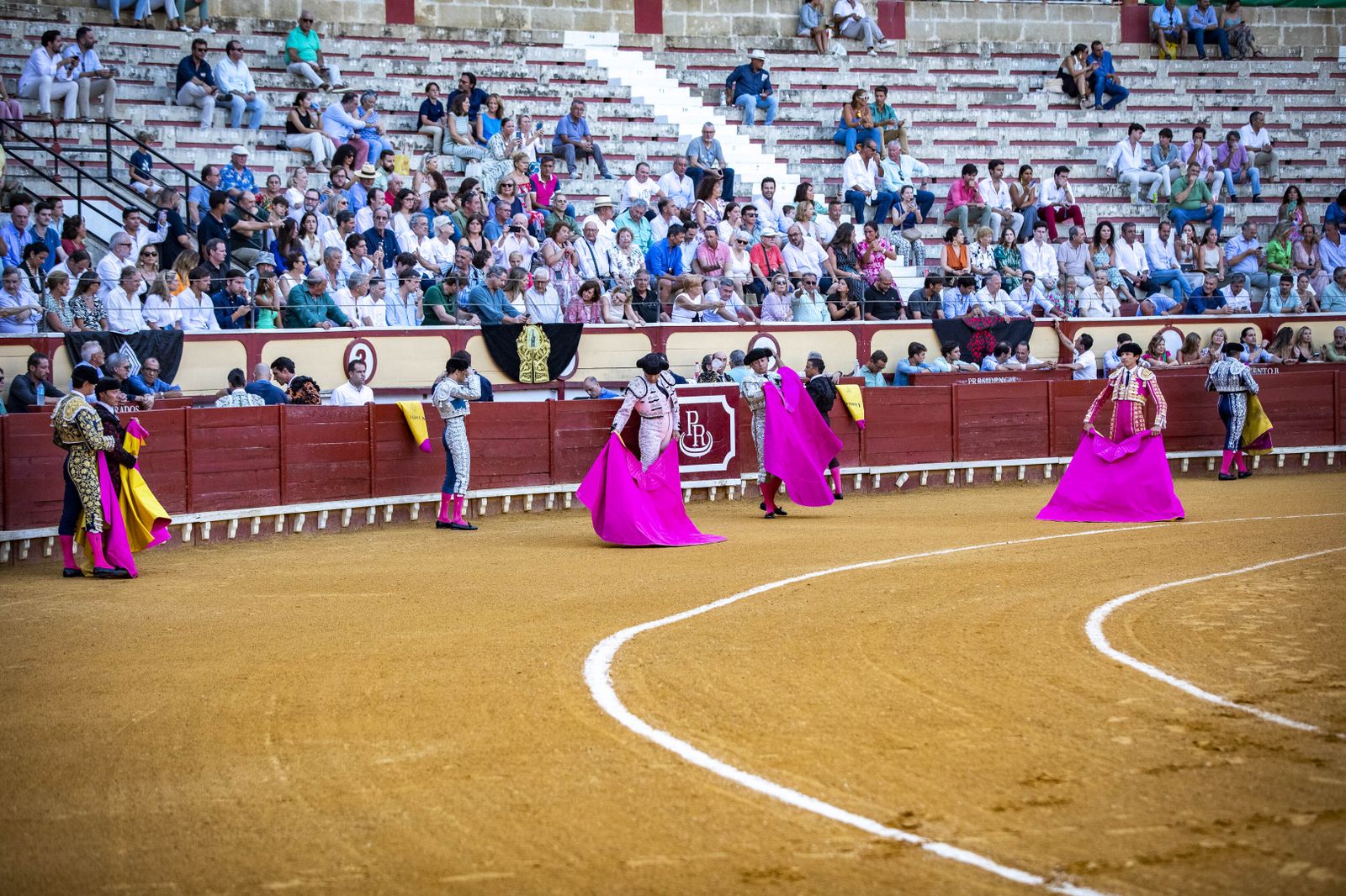 Diego Urdiales, Sebastián Castella y Daniel Luque, en la plaza de toros de El Puerto