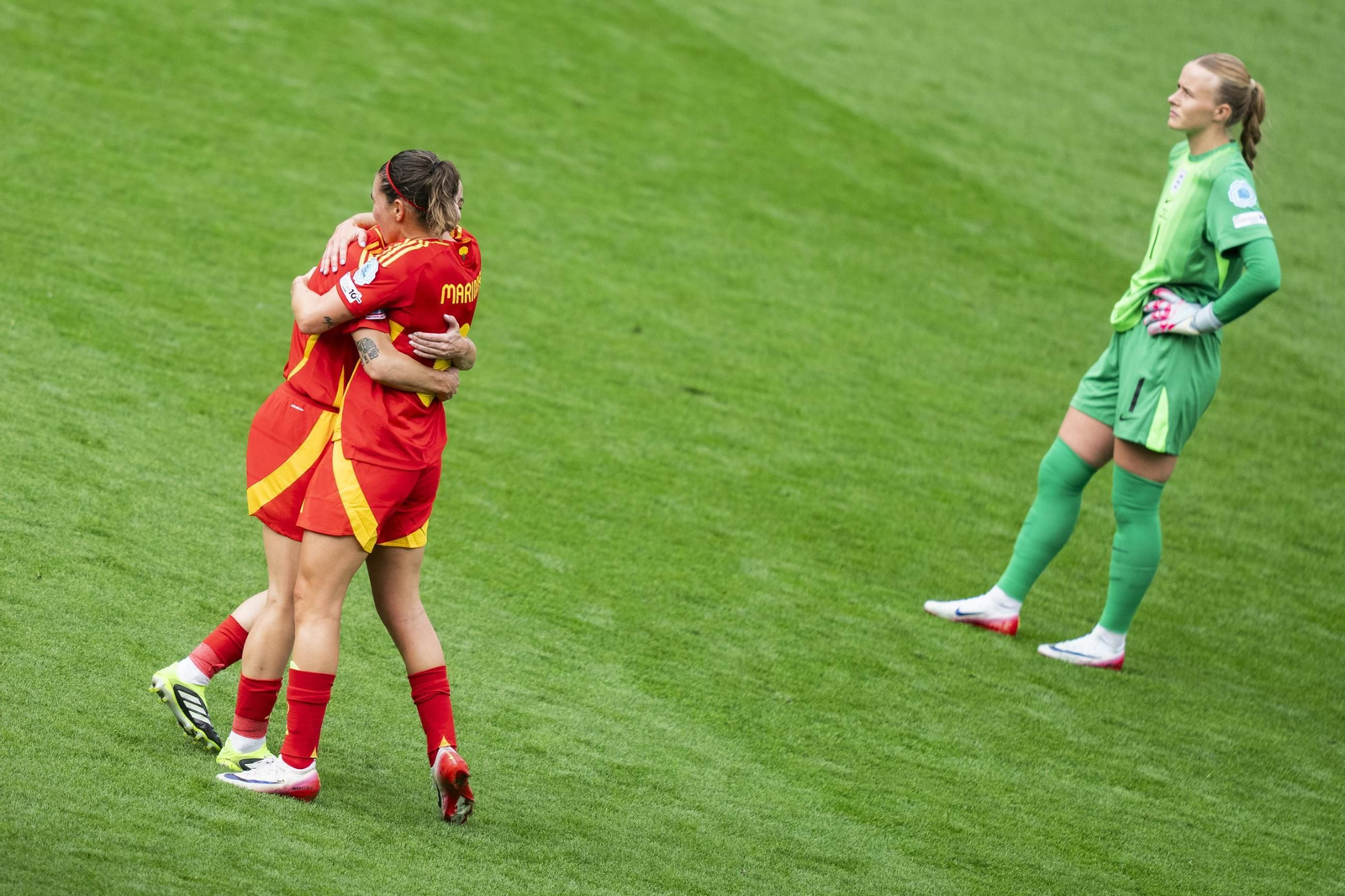 Las mejores imágenes de la final España - Inglaterra de la Eurocopa femenina