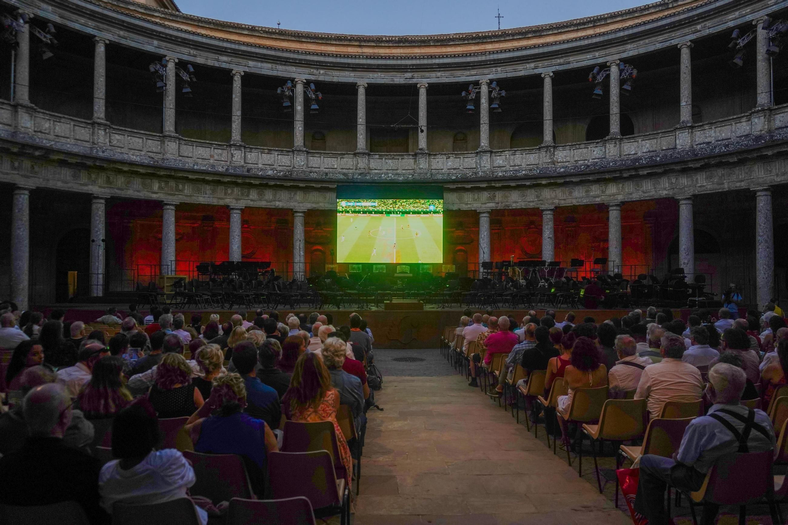 Final de la Eurocopa en el Palacio de Carlos V, en el Festival de Música y Danza Final de la Eurocopa en el Palacio de Carlos V, en el Festival de Música y Danza