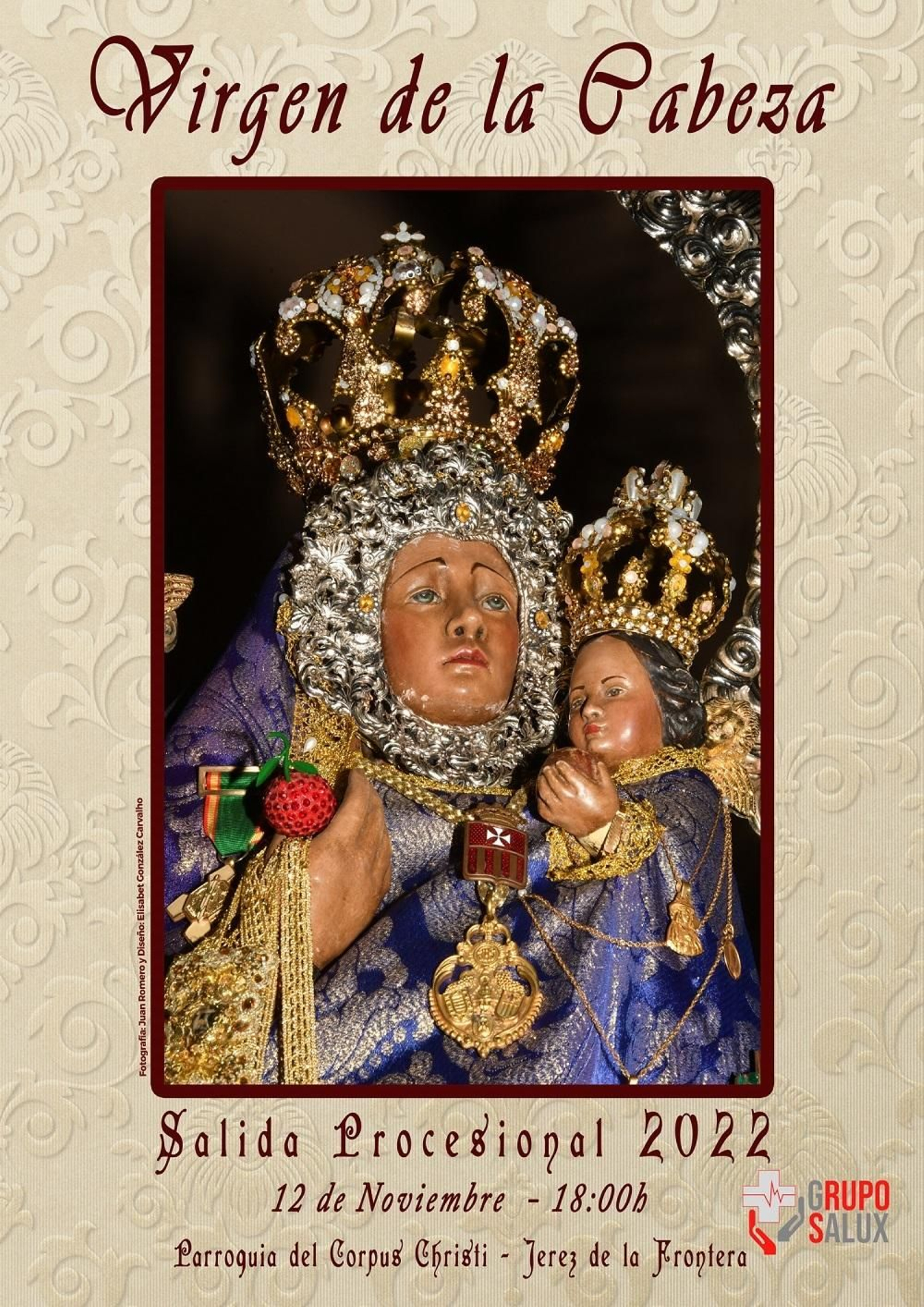 Cartel anunciador con fotografía de Juan Romero Pérez.