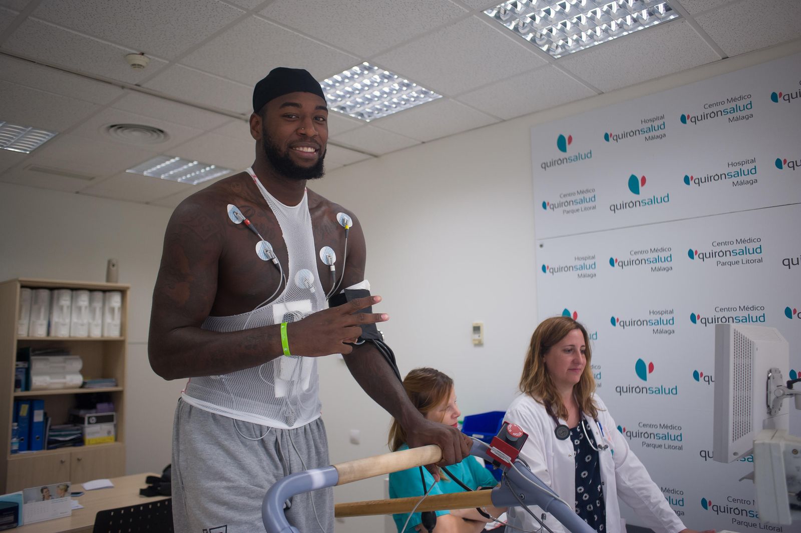 Mathias Lessort, en el reconocimiento médico.