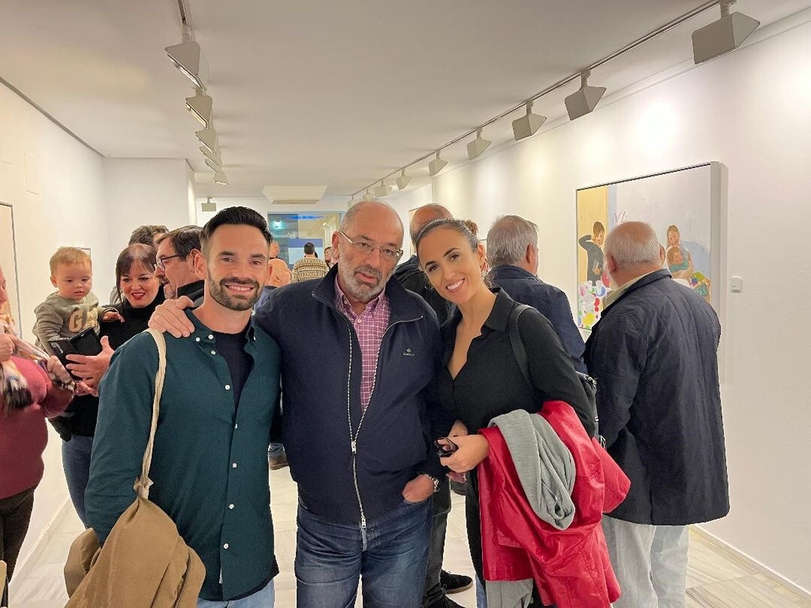 David de la Cruz, Fernando Santiago y Lola Cazalilla.