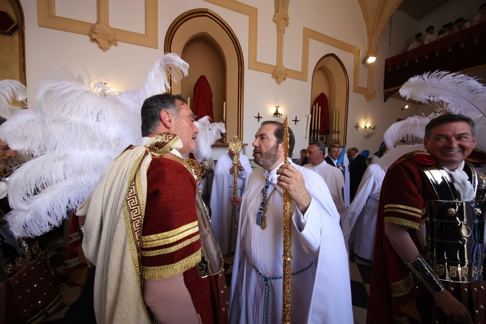 La guardia romana del Señor del Consuelo de la hermandad del Transporte