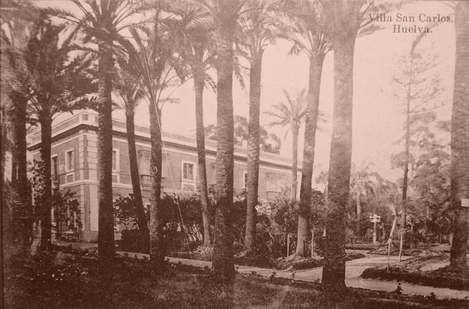 Aspecto de la finca Villa San Carlos cuando vivían sus propietarios.