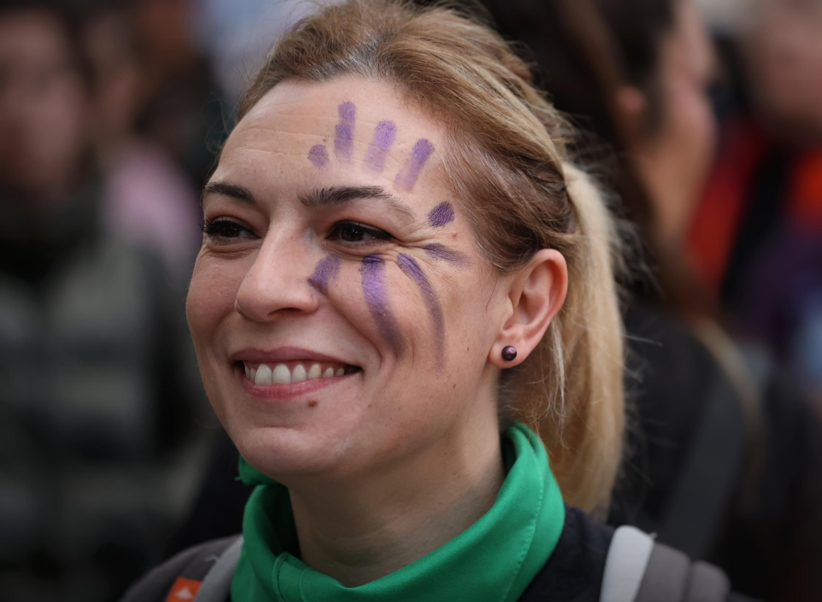 La manifestación del 8-M en Málaga, en fotos