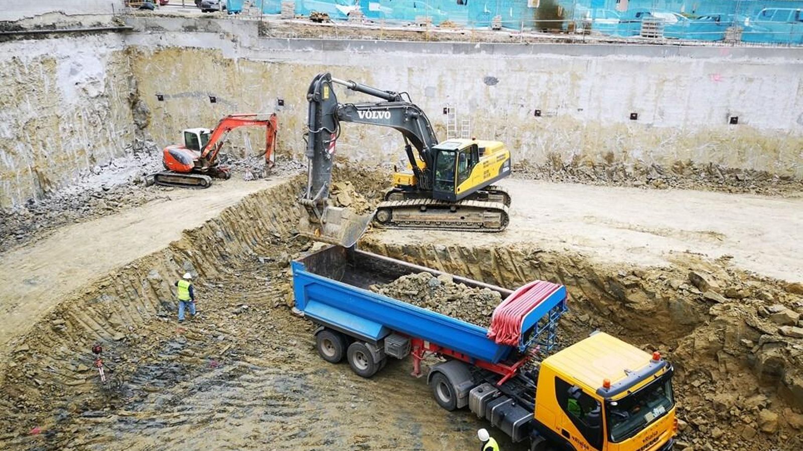 Primeros trabajos bajo la rasante en el Edificio Kane de Aedas Homes en Teatinos.