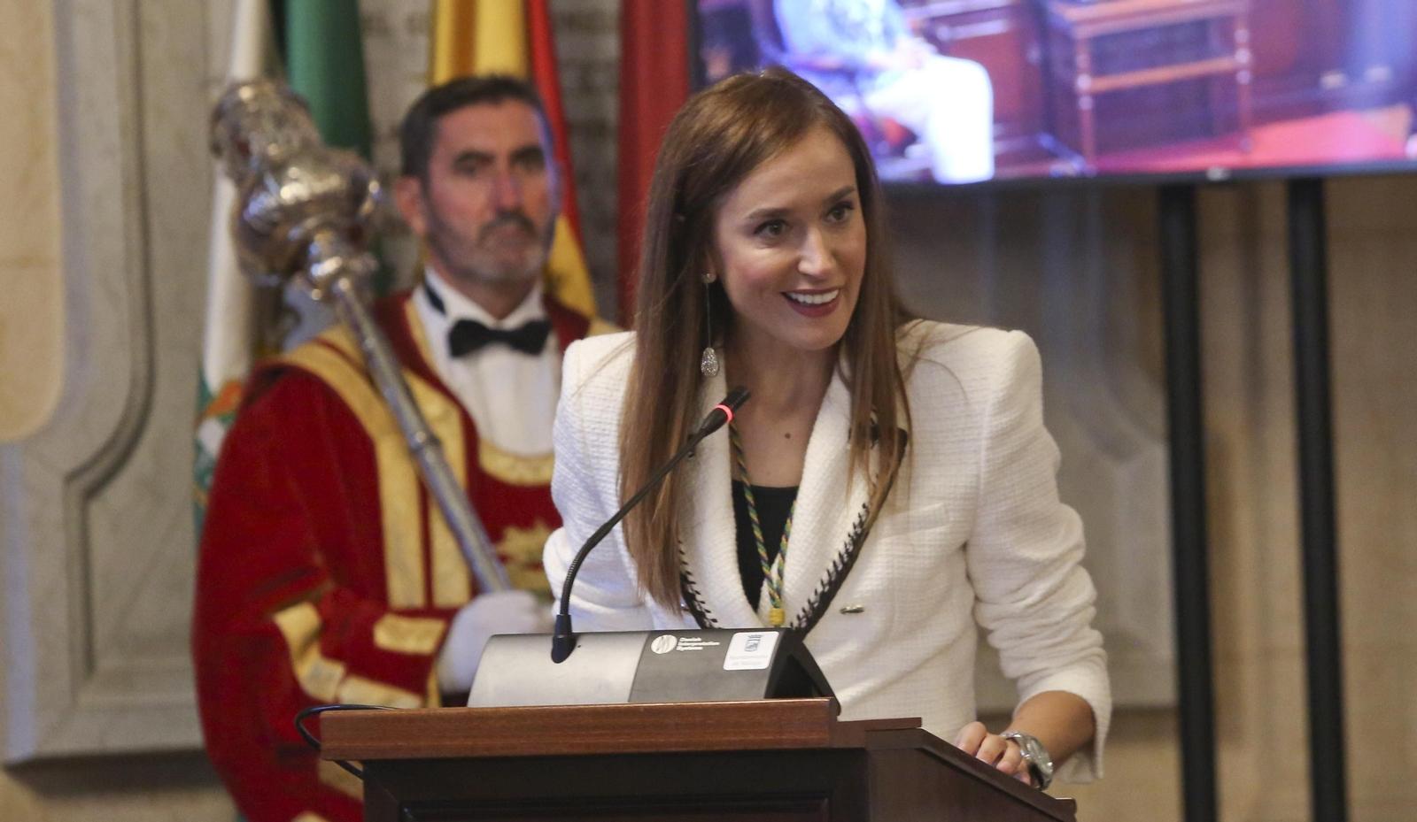 Homenaje a Celia Villalobos en el Ayuntamiento de Málaga (fotos)