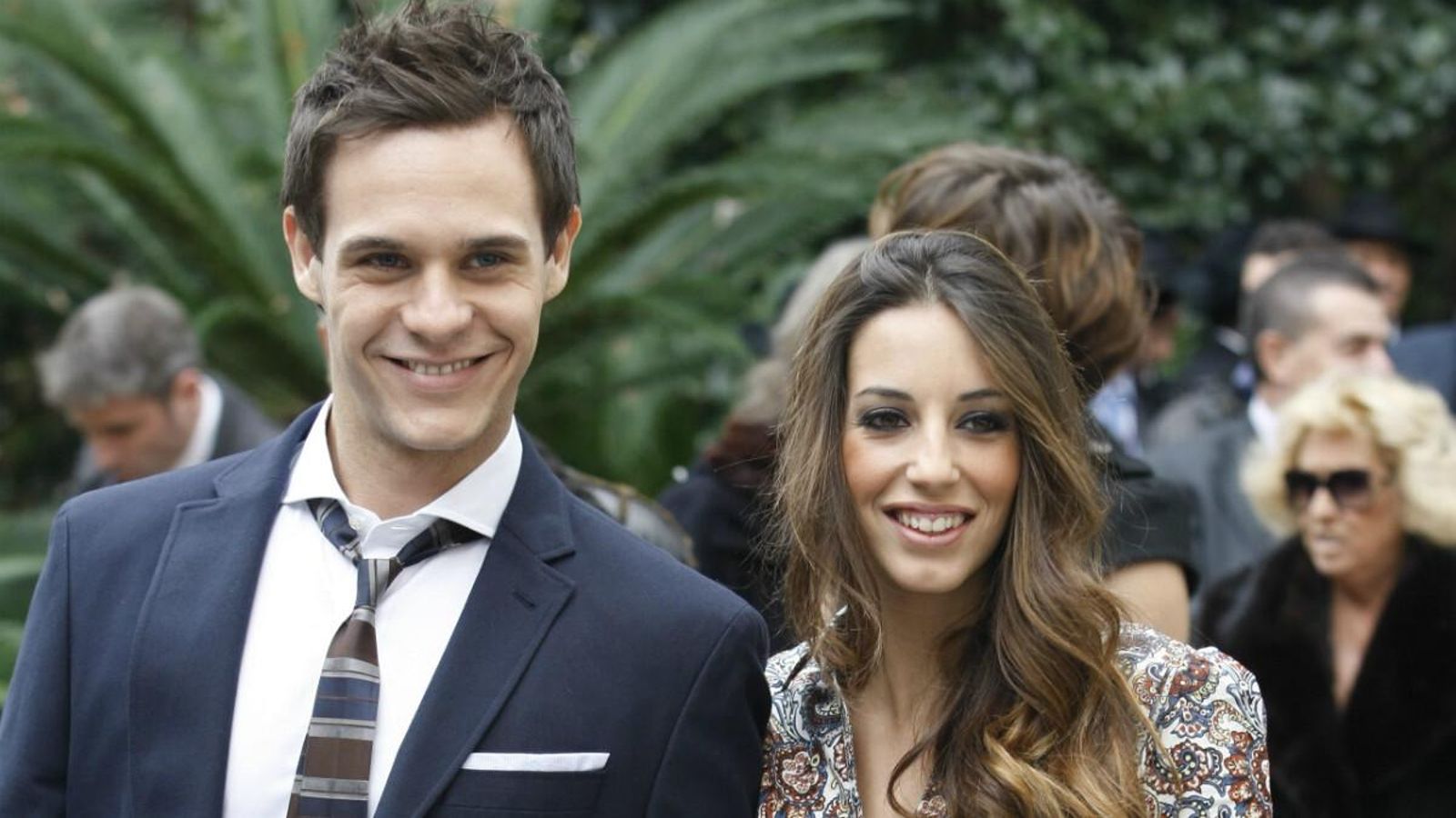 Con Christian Gálvez, su marido.